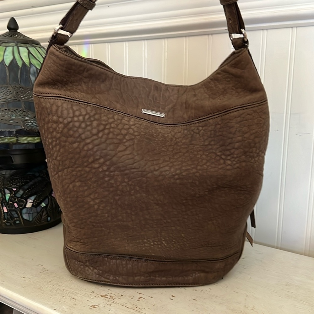 Rebecca Minkoff large hobo bucket bag leather
